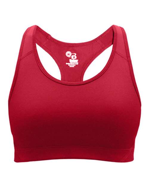 Red - Women's B-Sport Bra Top Badger Women's B-Sport Bra Top in Red, front view