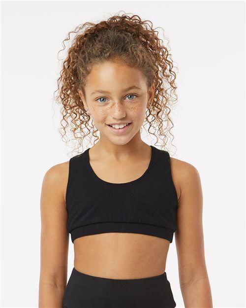Boxercraft Girls Sports Bra with Custom Logo Print Boxercraft Girls Sports Bra