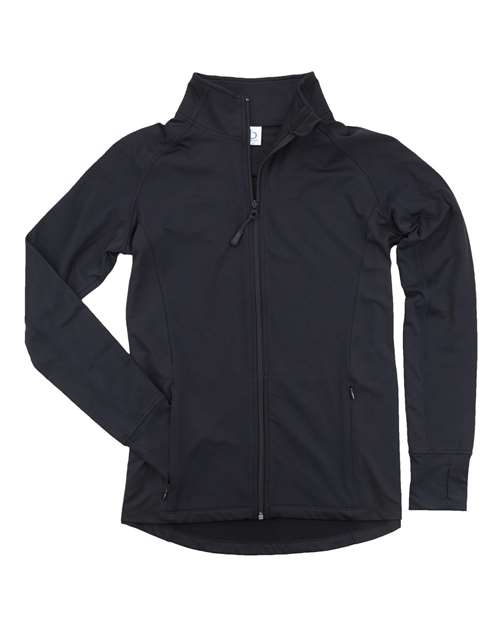 Black - Youth Studio Jacket Boxercraft Youth Studio Jacket in Black, front view