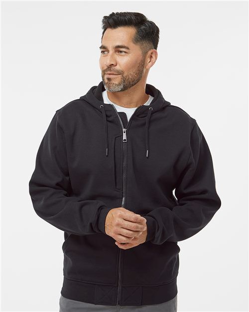 DRI DUCK 7040 Men's Work Jacket with Logo Embroidery DRI DUCK Men's Bateman Bonded Power Fleece 2.0 Full-Zip Jacket