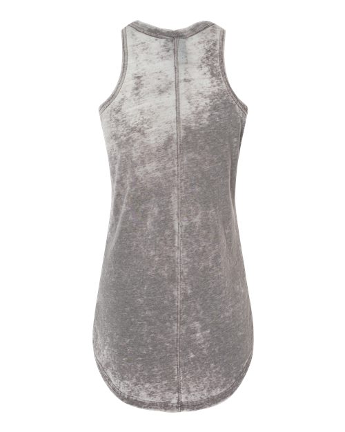 Cement - J. America 8117 Women's Tank Top with Custom Logo Printing J. America Women’s Tank Top in Cement, back view