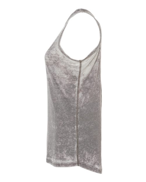 Cement - J. America 8117 Women's Tank Top with Custom Logo Printing J. America Women’s Tank Top in Cement, side view