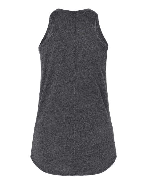 Dark Smoke - J. America 8117 Women's Tank Top with Custom Logo Printing J. America Women’s Tank Top in Dark Smoke, back view