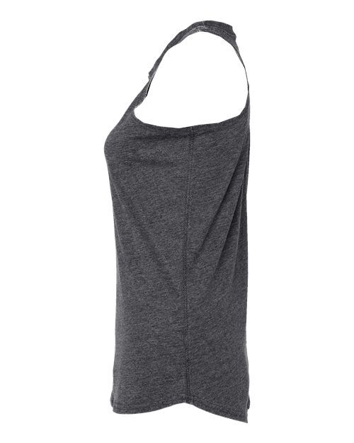 Dark Smoke - J. America 8117 Women's Tank Top with Custom Logo Printing J. America Women’s Tank Top in Dark Smoke, side view