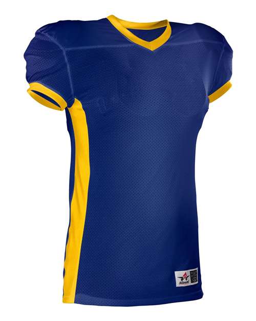 Navy/ Gold - Men's Football Jersey Alleson Athletic Men's Football Jersey in Navy/Gold, front view