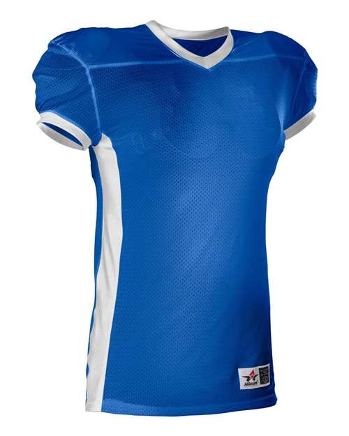 Royal/ White - Men's Football Jersey Alleson Athletic Men's Football Jersey in Royal/White, front view