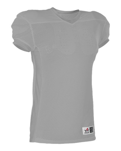 Silver - Men's Football Jersey Alleson Athletic Men's Football Jersey in Silver, front view