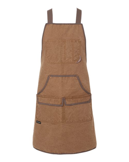 Field Khaki/ Tobacco - Workman's Apron DRI DUCK Workman's Apron in Field Khaki/Tobacco, front view