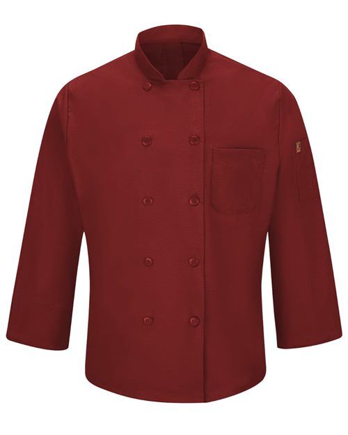 Chef Designs 042X Chef Coat with Custom Logo Embroidery Chef Designs Mimix™ Chef Coat with OilBlok
