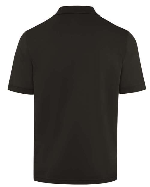 Black - Dickies Men's Perf. S/S With Pocket with Logo Embroidery Dickies Men's Performance Short Sleeve Work Shirt With Pocket in Black, back view