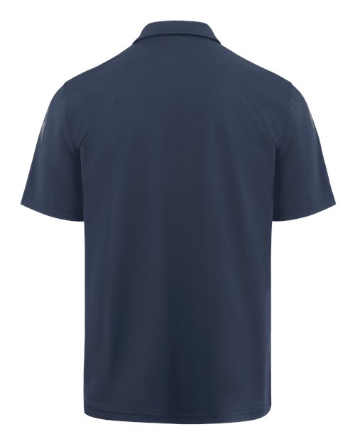 Dark Navy - Dickies Men's Perf. S/S With Pocket with Logo Embroidery Dickies Men's Performance Short Sleeve Work Shirt With Pocket in Dark Navy, back view
