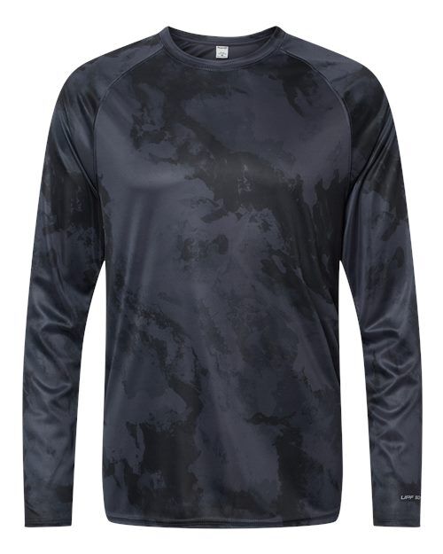 Graphite - Unisex Cabo Camo Performance Long Sleeve T-Shirt Paragon Unisex Cabo Camo Performance Long Sleeve T-Shirt in Graphite, front view