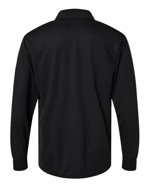 Black - Paragon 110 Polo with Custom Company Logo Embroidery Paragon Polo in Black, back view