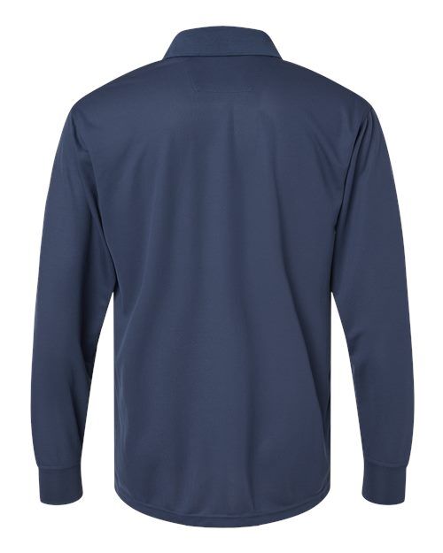 Navy - Paragon 110 Polo with Custom Company Logo Embroidery Paragon Polo in Navy, back view