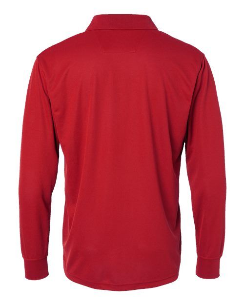 Red - Paragon 110 Polo with Custom Company Logo Embroidery Paragon Polo in Red, back view