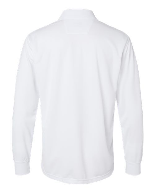 White - Paragon 110 Polo with Custom Company Logo Embroidery Paragon Polo in White, back view