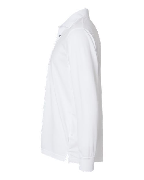 White - Paragon 110 Polo with Custom Company Logo Embroidery Paragon Polo in White, side view
