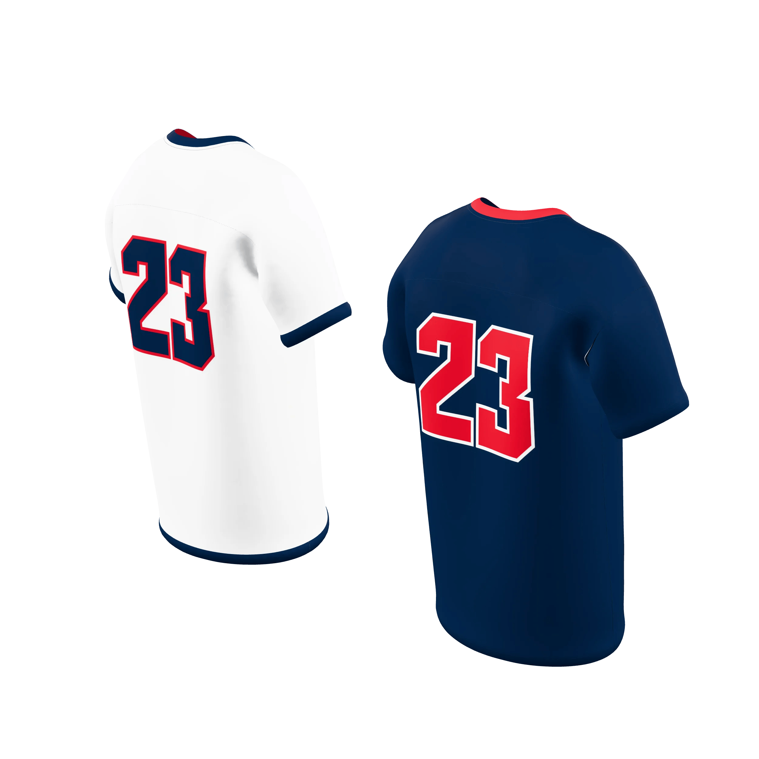 78181bcf-pr101_option_0_225deg75deg Zuniformers Men's Football Fan Jersey Reversible Single Ply, angled back view