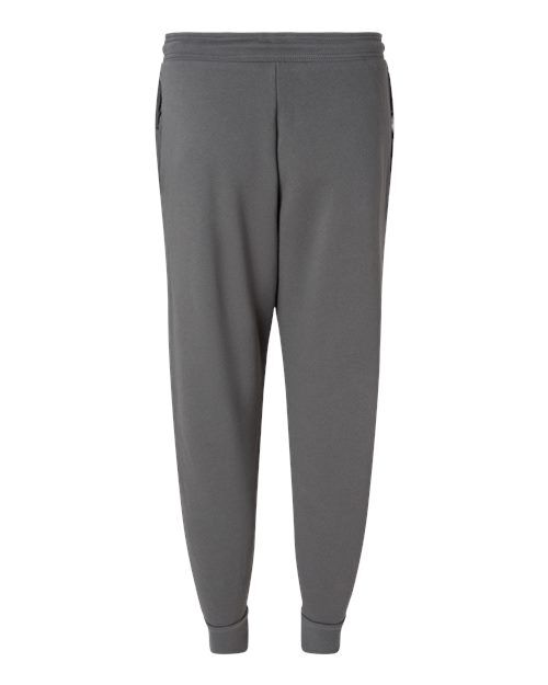 Asphalt - BELLA + CANVAS 3727 Joggers with Custom Logo Decoration BELLA + CANVAS Unisex Sponge Fleece Joggers in Asphalt, back view