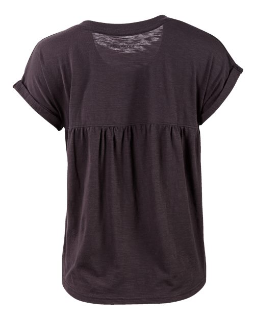 Black - Boxercraft BW2102 T-Shirt with Custom Logo Decoration Boxercraft Women's Sweet T-Shirt in Black, back view