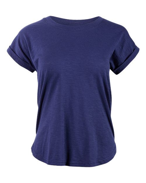 Navy - Women's Sweet T-Shirt Boxercraft Women's Sweet T-Shirt in Navy, front view
