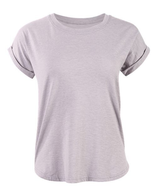 Oxford Heather - Women's Sweet T-Shirt Boxercraft Women's Sweet T-Shirt in Oxford Heather, front view