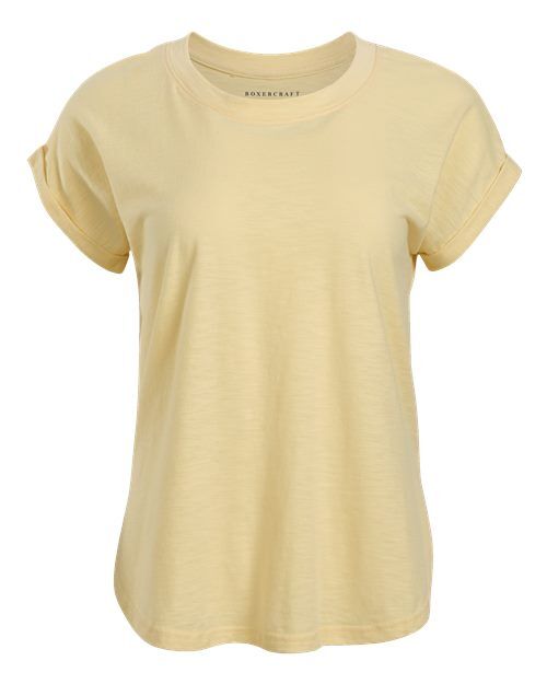 Daffodil - Women's Sweet T-Shirt Boxercraft Women's Sweet T-Shirt in Daffodil, front view