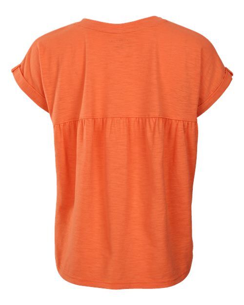 Mandarin - Boxercraft BW2102 T-Shirt with Custom Logo Decoration Boxercraft Women's Sweet T-Shirt in Mandarin, back view