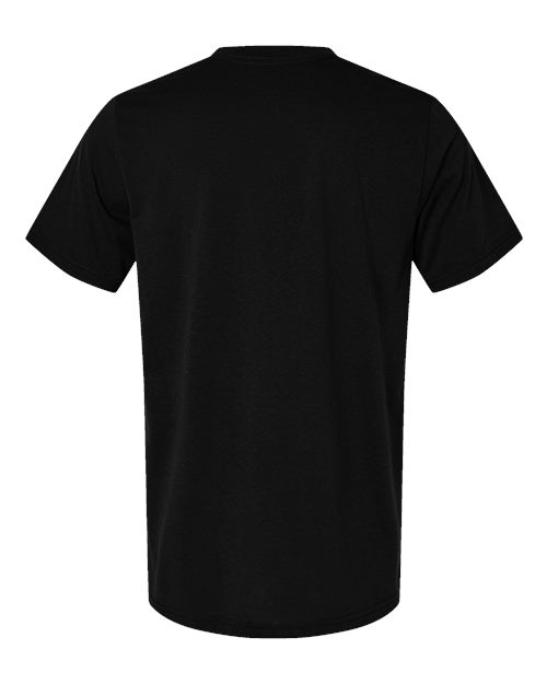 Black - BELLA + CANVAS 3001ECO T-Shirt with Custom Logo Printing BELLA + CANVAS Unisex EcoMax Tee in Black, back view