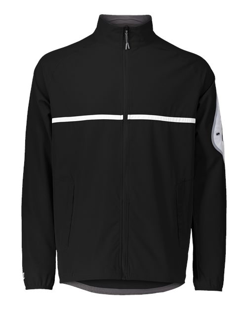 Black/ White - Unisex Weld Jacket Holloway Unisex Weld Jacket in Black/White, front view