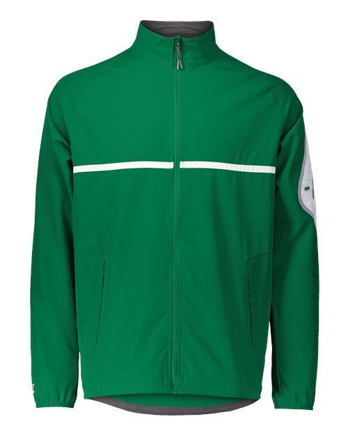 Kelly/ White - Unisex Weld Jacket Holloway Unisex Weld Jacket in Kelly/White, front view