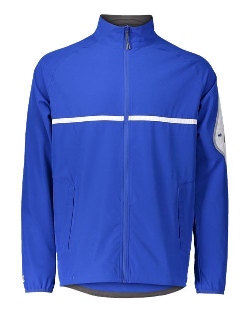 Royal/ White - Unisex Weld Jacket Holloway Unisex Weld Jacket in Royal/White, front view