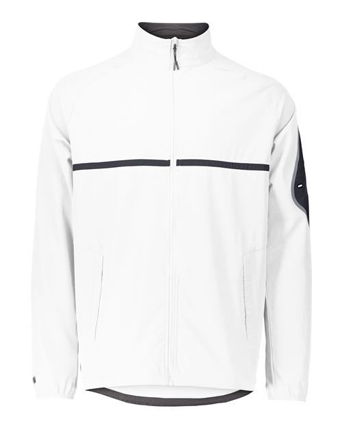 White/ Carbon - Unisex Weld Jacket Holloway Unisex Weld Jacket in White/Carbon, front view