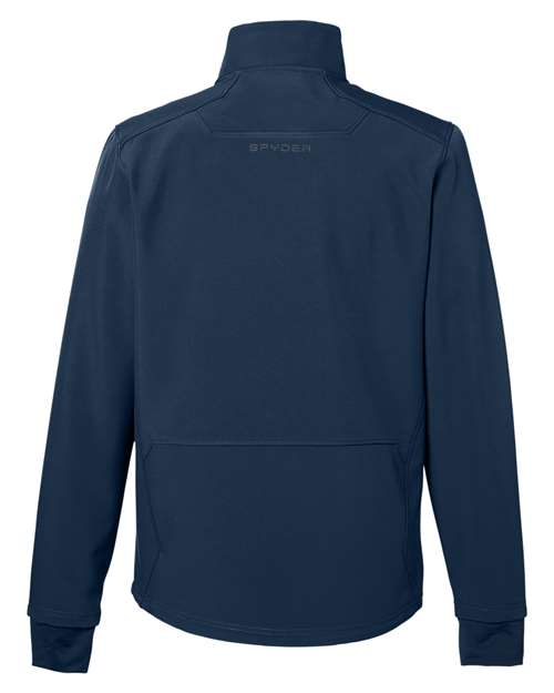 Frontier - Spyder S17742 Jacket with Custom Embroidered Company Logo Spyder Men's Touring Jacket in Frontier, back view
