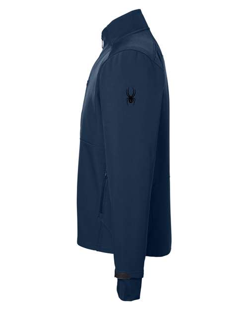 Frontier - Spyder S17742 Jacket with Custom Embroidered Company Logo Spyder Men's Touring Jacket in Frontier, side view