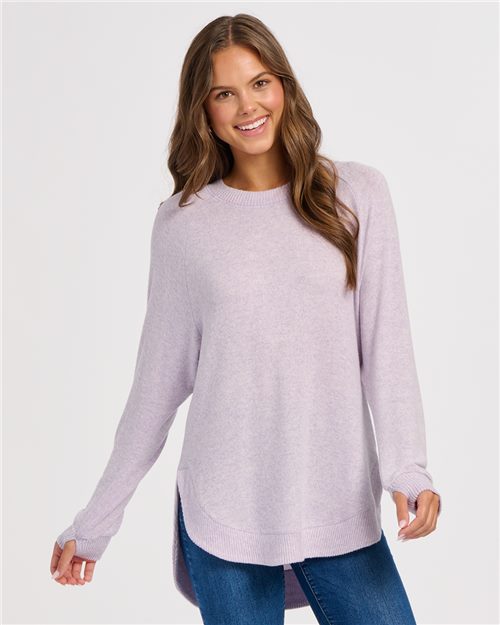 Boxercraft BW1102 Apparel with Custom Logo Decoration Boxercraft Women's Cuddle Oversize Pullover Sweater