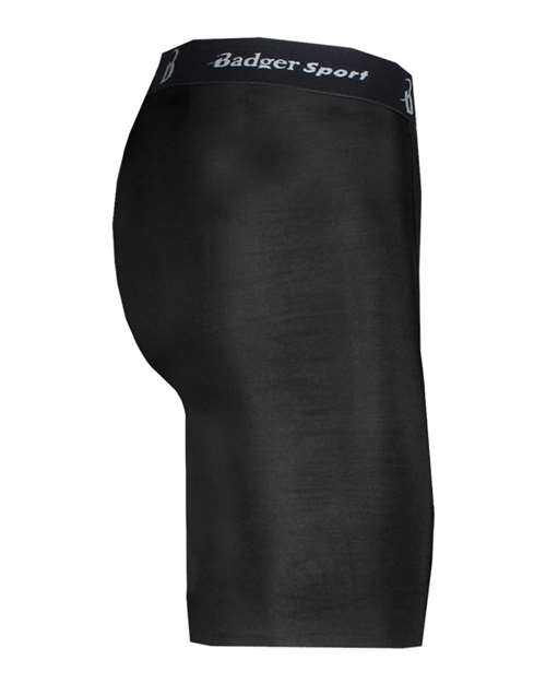 Black - Badger Pro-Compression Shorts for Custom Team Uniforms Badger Men's Pro-Compression Shorts in Black