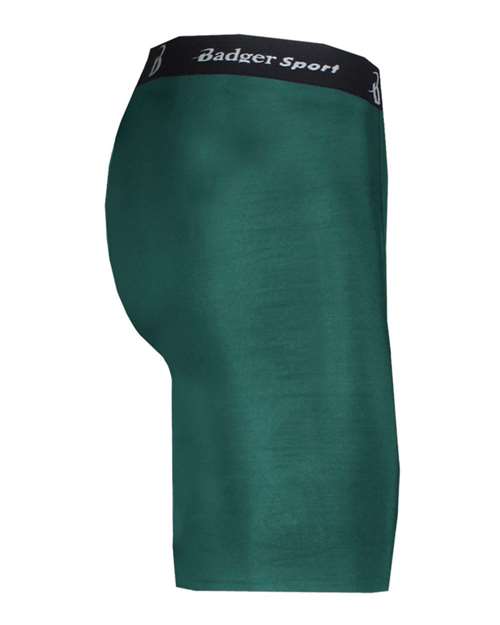 Forest - Badger Pro-Compression Shorts for Custom Team Uniforms Badger Men's Pro-Compression Shorts in Forest