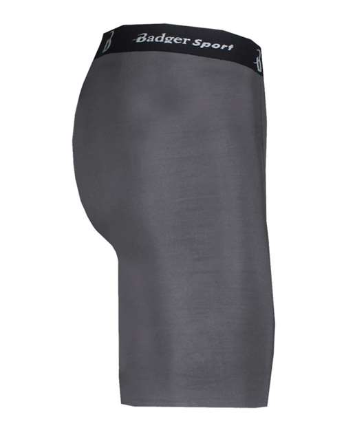 Graphite - Badger Pro-Compression Shorts for Custom Team Uniforms Badger Men's Pro-Compression Shorts in Graphite