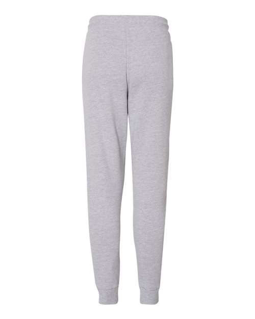 Athletic Heather - BELLA + CANVAS 3727 Joggers with Custom Logo Decoration BELLA + CANVAS Unisex Sponge Fleece Joggers in Athletic Heather, back view