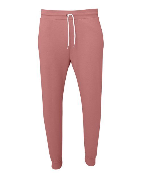 Mauve - Unisex Sponge Fleece Joggers BELLA + CANVAS Unisex Sponge Fleece Joggers in Mauve, front view