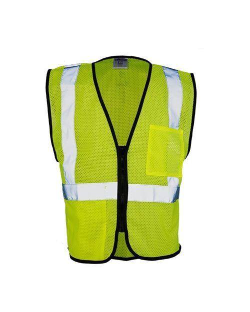 Kishigo 1537-1538 Unisex Vest with Custom Company Logo Kishigo Unisex Double-Pocket Zippered Economy Class 2 Vest