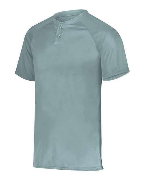 Blue Grey - Youth Attain Two-Button Jersey Augusta Sportswear Youth Attain Two-Button Jersey in Blue Grey