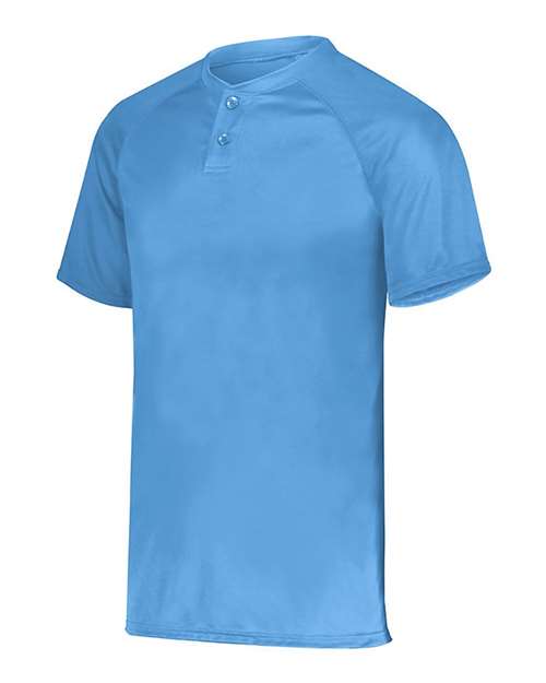Columbia Blue - Youth Attain Two-Button Jersey Augusta Sportswear Youth Attain Two-Button Jersey in Columbia Blue