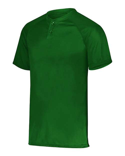 Dark Green - Youth Attain Two-Button Jersey Augusta Sportswear Youth Attain Two-Button Jersey in Dark Green