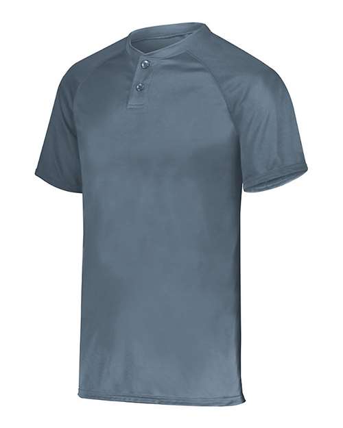 Graphite - Youth Attain Two-Button Jersey Augusta Sportswear Youth Attain Two-Button Jersey in Graphite