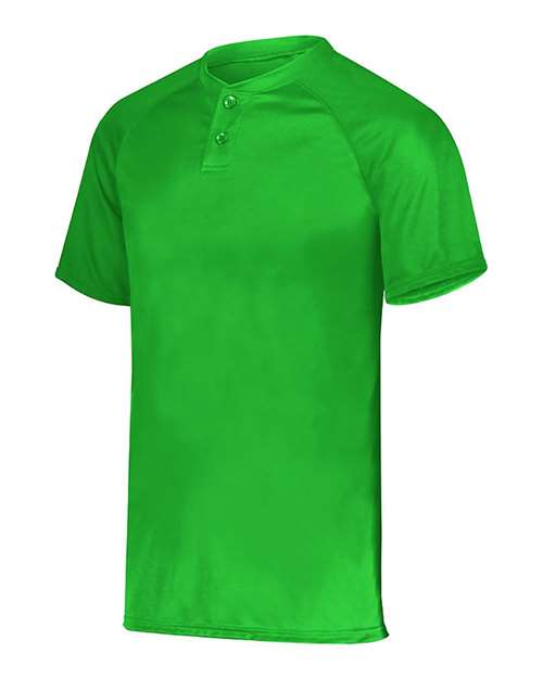 Kelly - Youth Attain Two-Button Jersey Augusta Sportswear Youth Attain Two-Button Jersey in Kelly