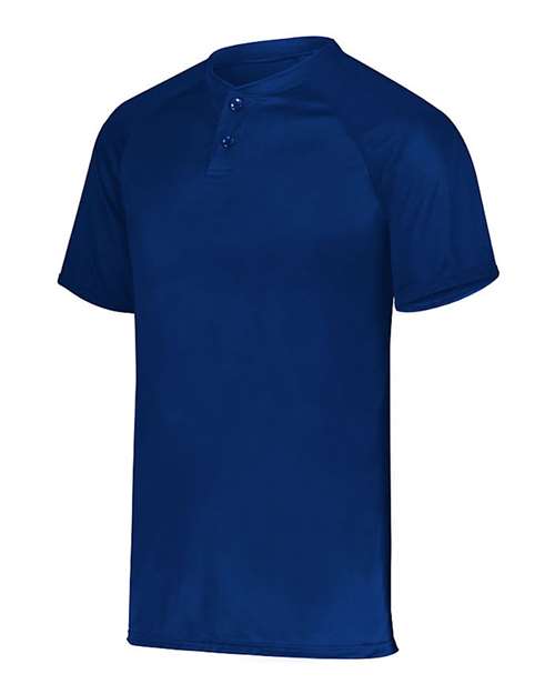 Navy - Youth Attain Two-Button Jersey Augusta Sportswear Youth Attain Two-Button Jersey in Navy