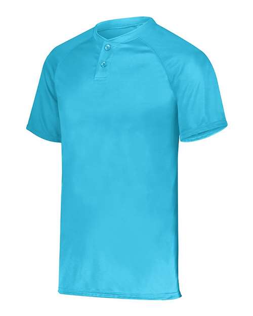 Power Blue - Youth Attain Two-Button Jersey Augusta Sportswear Youth Attain Two-Button Jersey in Power Blue