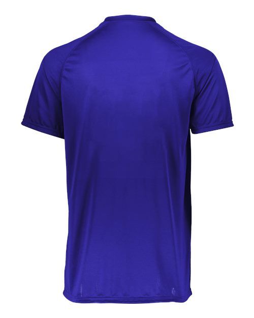 Purple - Augusta Sportswear Youth Attain Jersey with Custom Team Logo Augusta Sportswear Youth Attain Two-Button Jersey in Purple, back view
